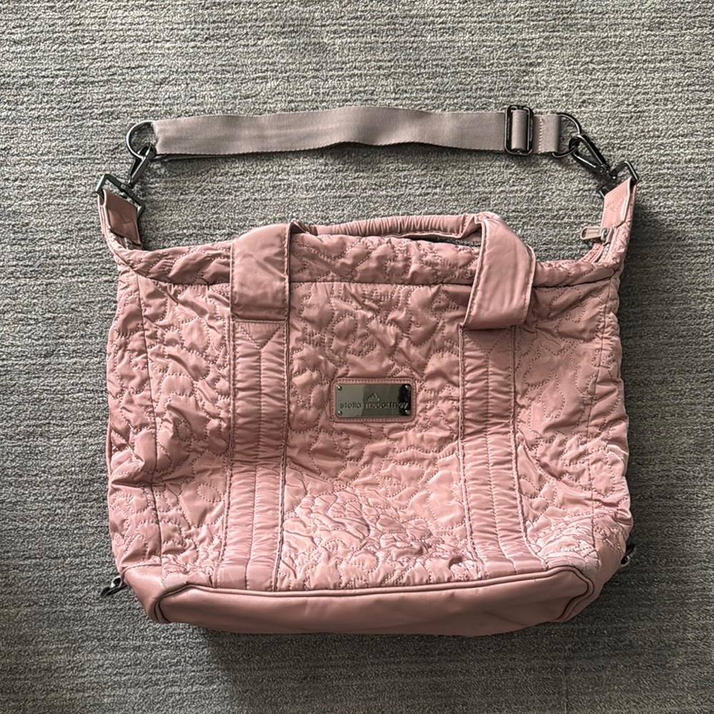 Adidas Stella McCartney Pink Tote Bag with Spacious Design